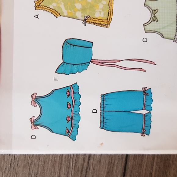 2 for $15 New Look 6394 Baby Bonnet Outfits - Picture 2 of 5